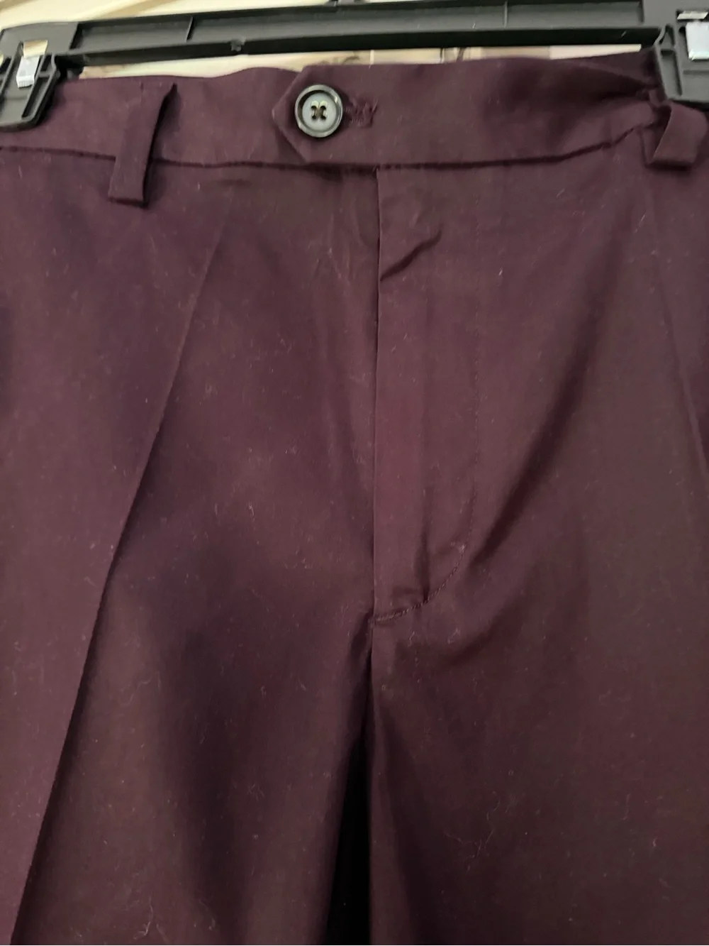 Banana Republic Men's Eggplant color Flat Front Bermuda Shorts
